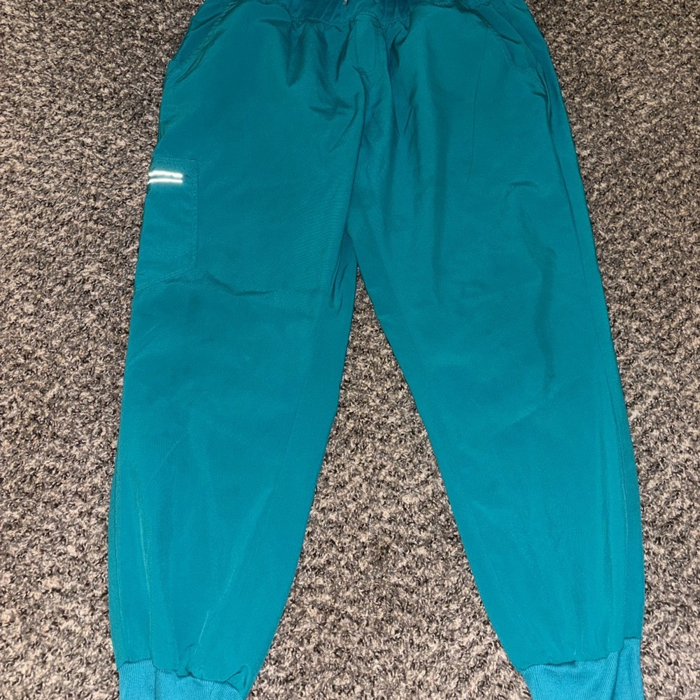 Contego Active by LifeThreads Women's Teal Jogger Scrub Pants Size XL